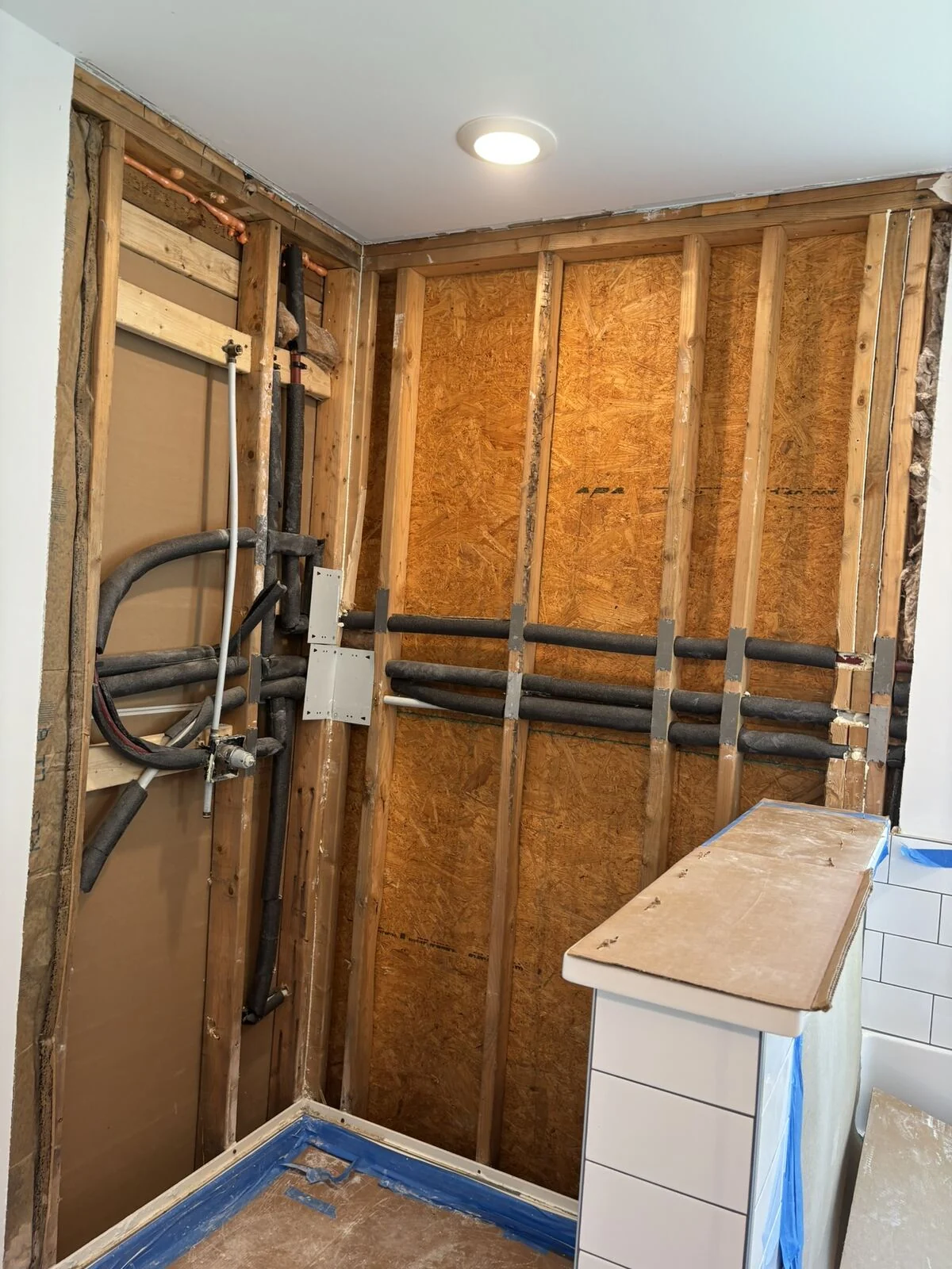 Bathroom Rough-In and Plumbing