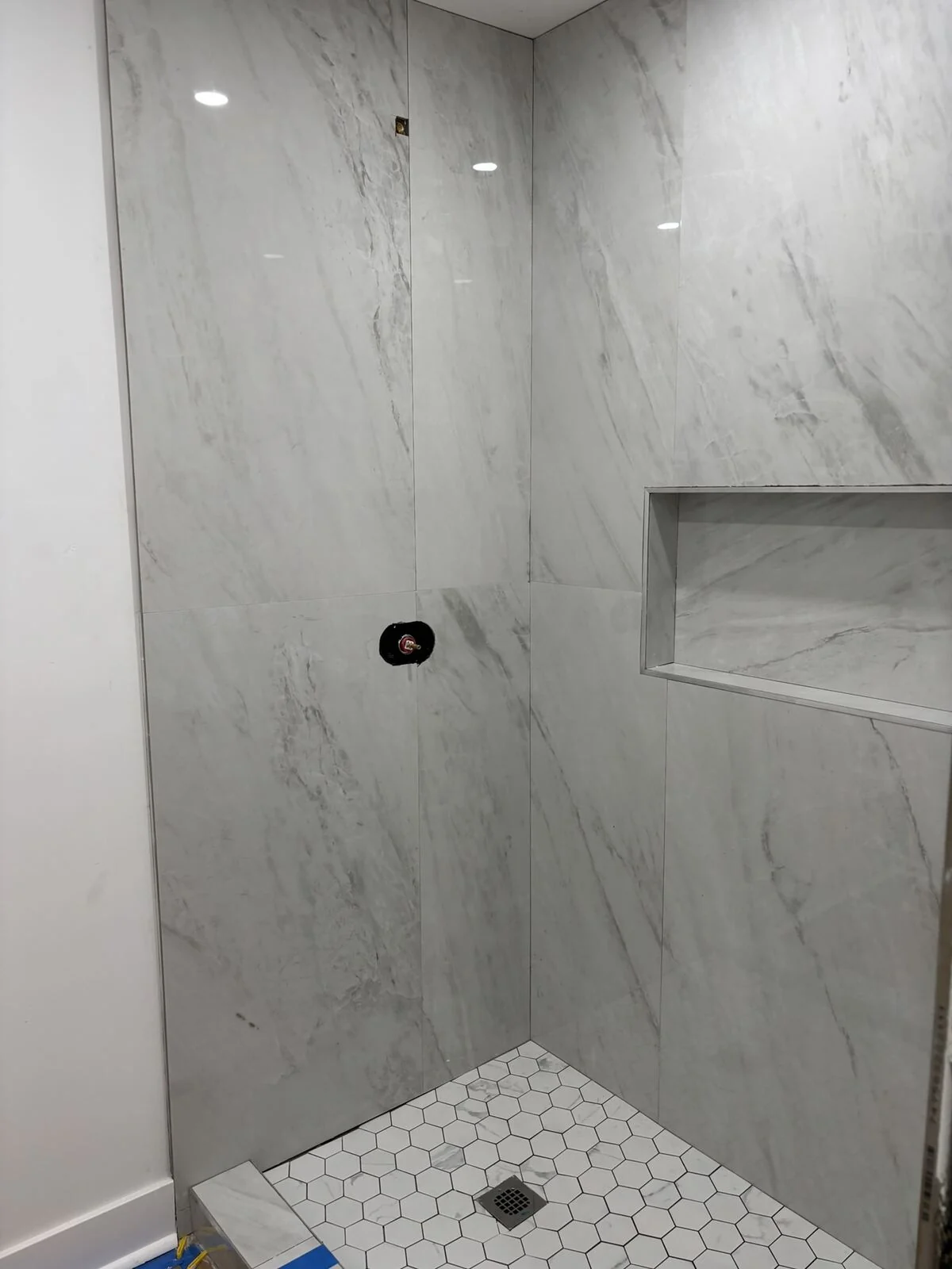 Custom Shower and Tile Finish