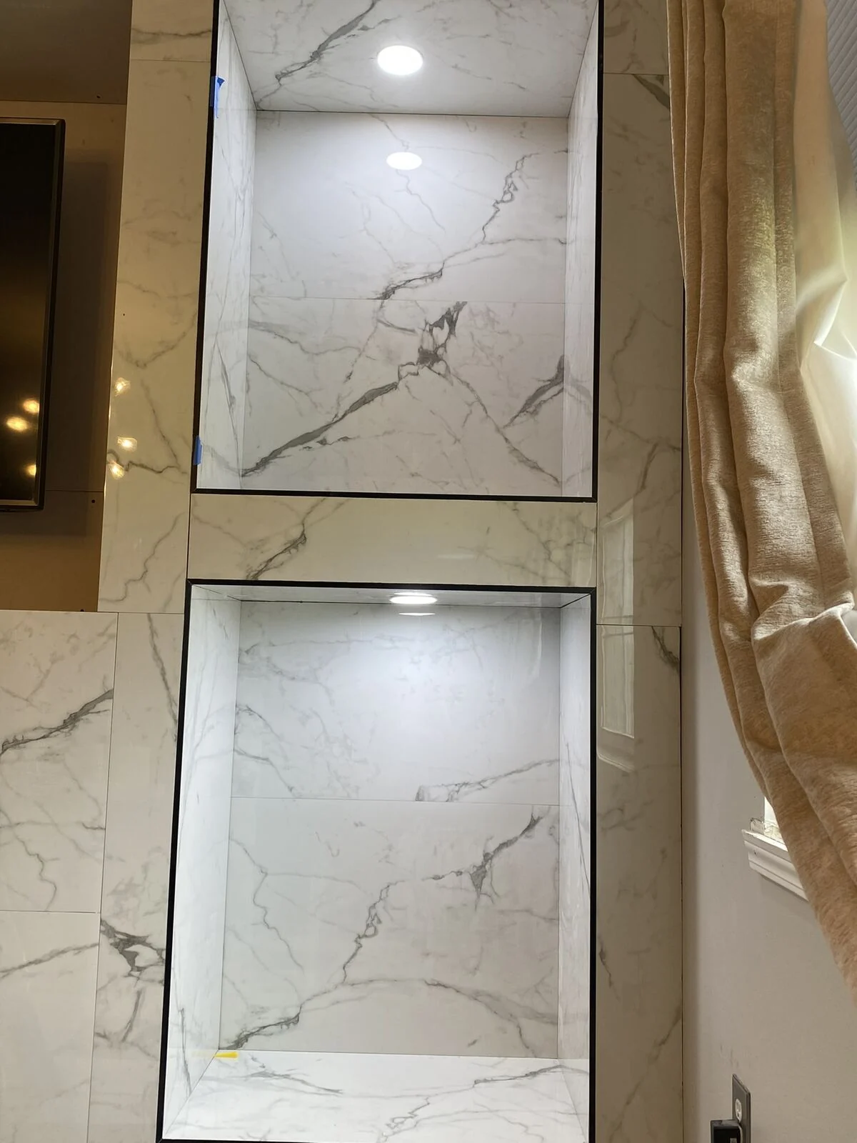 Custom Shower Niche Detail