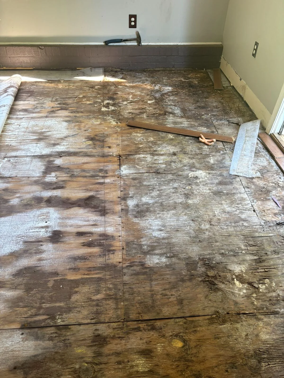 Damaged flooring