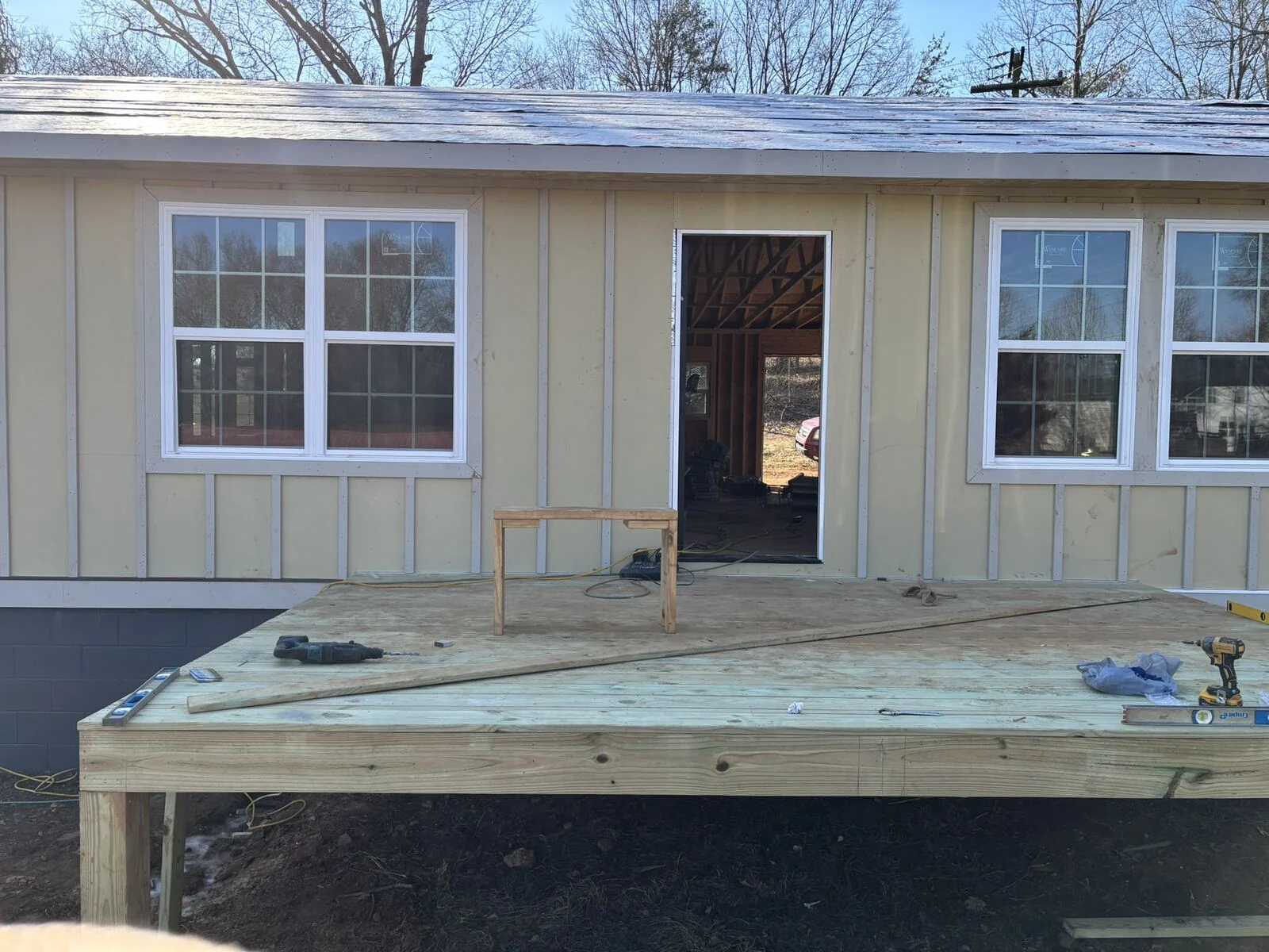 Deck Construction — In Progress