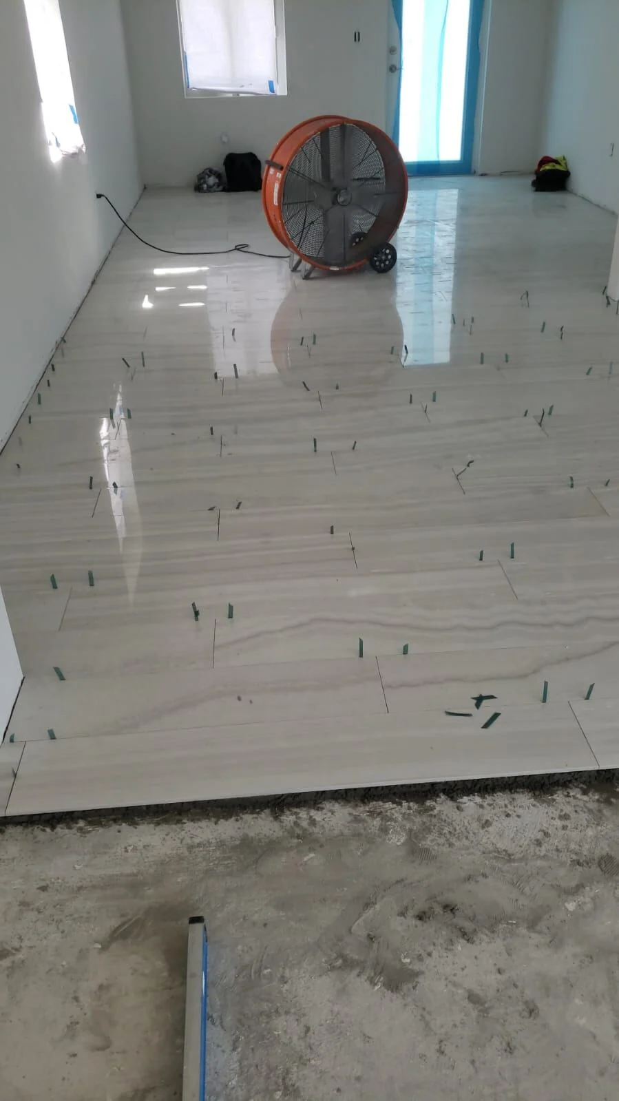 Flooring Installation in Progress
