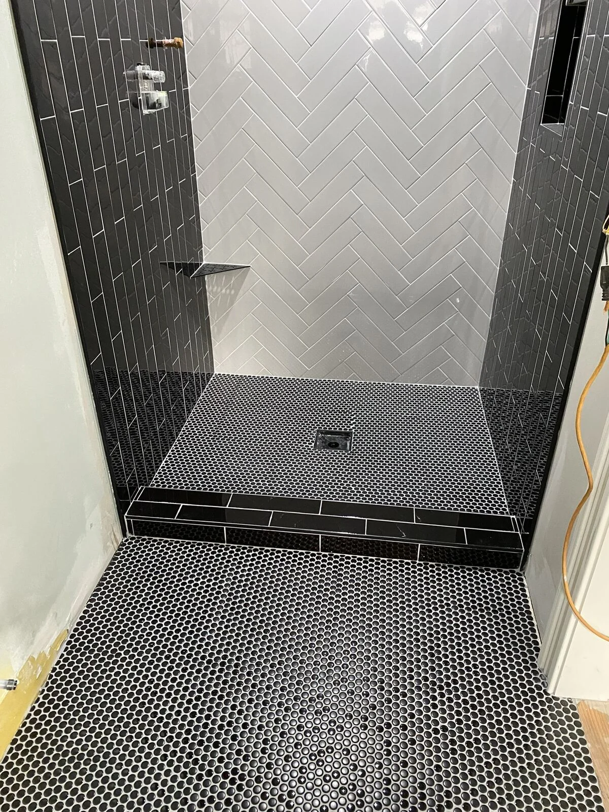 Herringbone Feature Shower