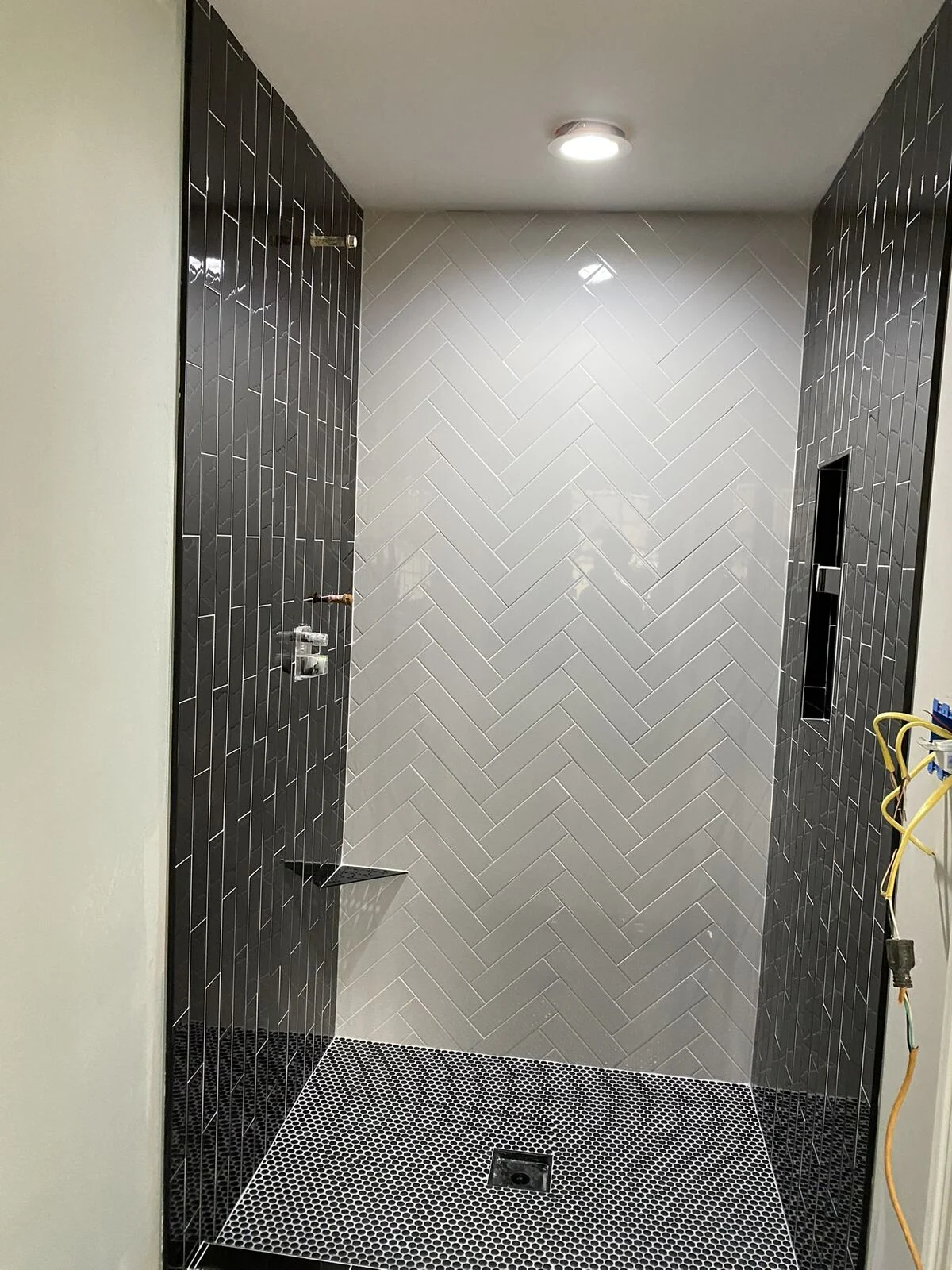Herringbone Feature Shower