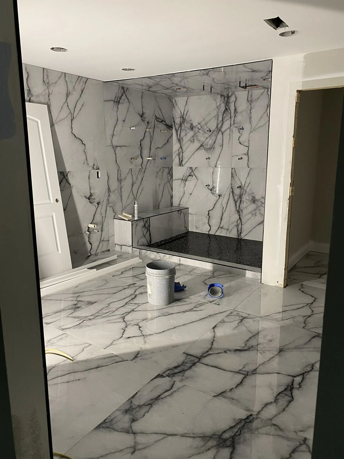 Large-Format Tile Interior — In Progress