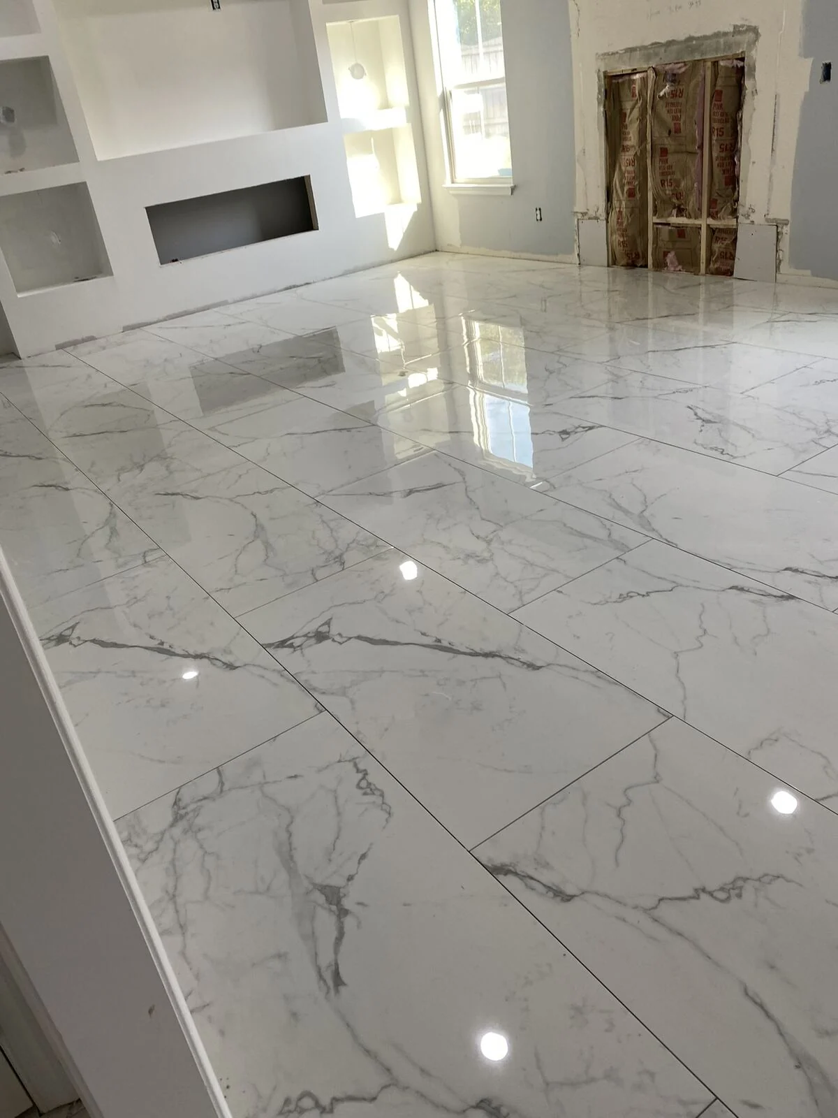 Polished Marble-Look Flooring