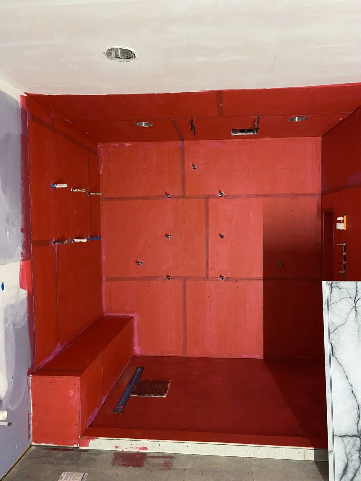 Shower Waterproofing and Tile Installation
